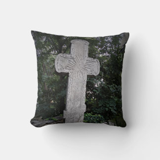 Ancient Stone Cross Photo Cushion