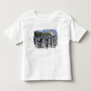 Ancient Stone pillars in Chichen Itza. Central Toddler T-shirt