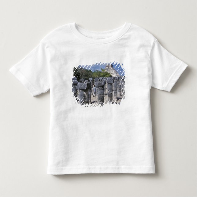 Ancient Stone pillars in Chichen Itza. Central Toddler T-shirt (Front)