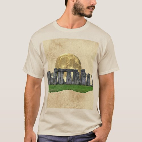 Ancient Stonehenge  Moon T_Shirt