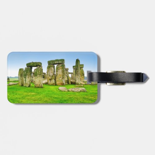 Ancient Stonehenge Standing Stones in Summer Art Luggage Tag