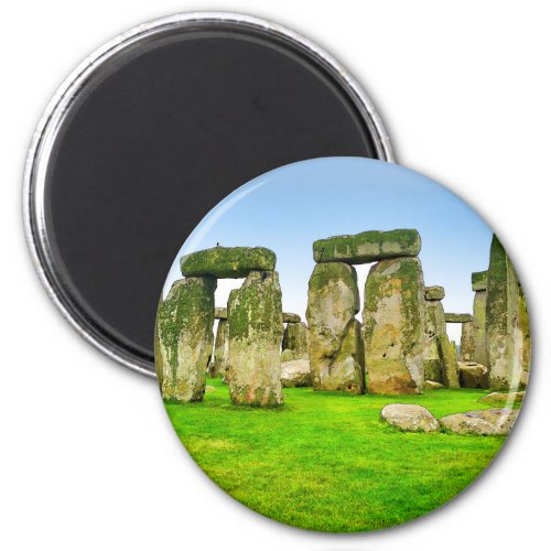 Ancient Stonehenge Standing Stones in Summer Art Magnet