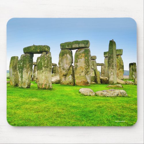 Ancient Stonehenge Standing Stones in Summer Art Mouse Pad