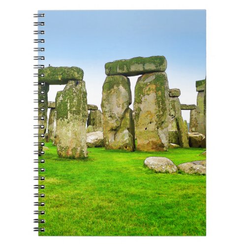 Ancient Stonehenge Standing Stones in Summer Art Notebook