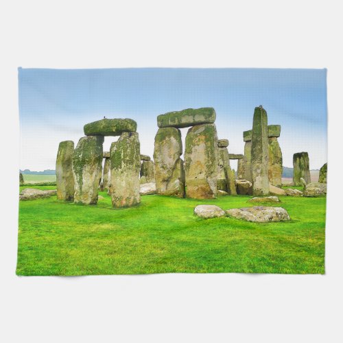 Ancient Stonehenge Standing Stones in Summer Art Towel