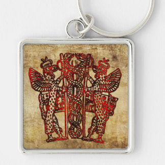 Ancient Sumerian Caduceus Keychain