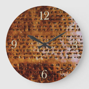 Ancient Sumerian Cuneiform Designer Clock