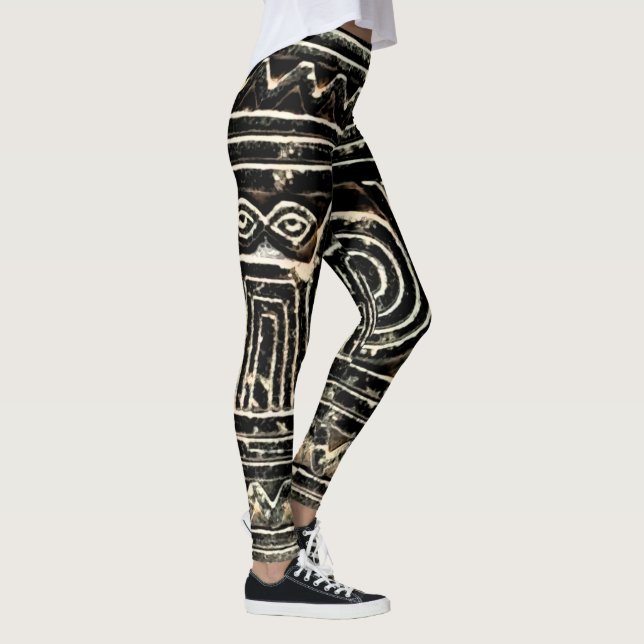 Ancient Sumerian Mesopotamian Pattern Leggings (Right)