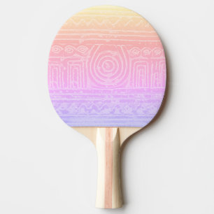 Ancient Sumerian Mesopotamian Pattern Pink Ping Pong Paddle