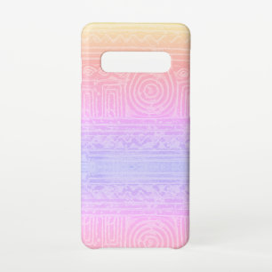 Ancient Sumerian Mesopotamian Pattern Pink Samsung Galaxy S10 Case