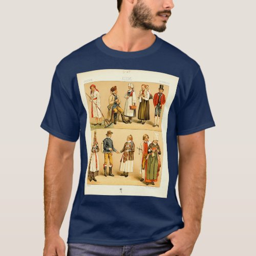 Ancient Swedish fashion and lifestyle 18th century T_Shirt