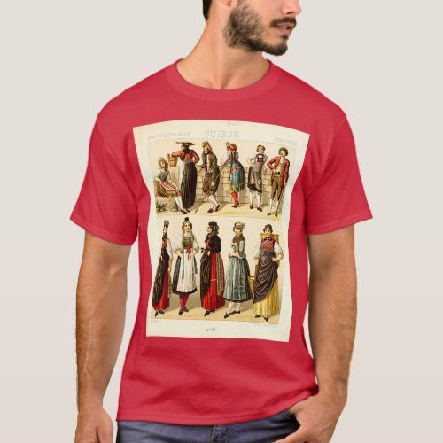 Ancient Swiss fashion and lifestyle 18th century H T_Shirt