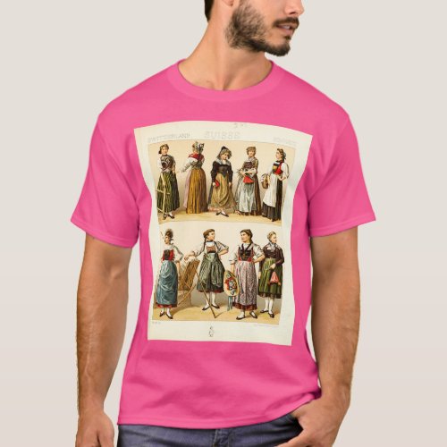 Ancient Swiss fashion and lifestyle 18th century H T_Shirt