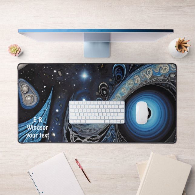 Ancient symbols in vibrant Abstract Design Desk Mat (Office 1)