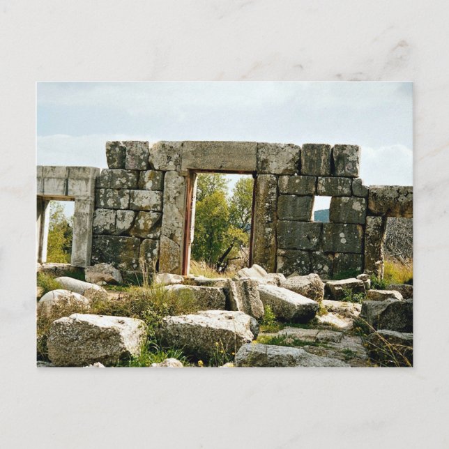 Ancient Synagogue (from inside), Meron, Israel Postcard (Front)