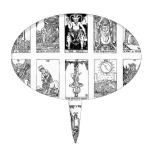 ancient tarot cake topper