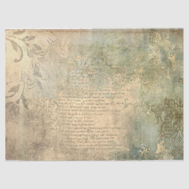 Ancient Textures Letter Tissue Paper (Front)