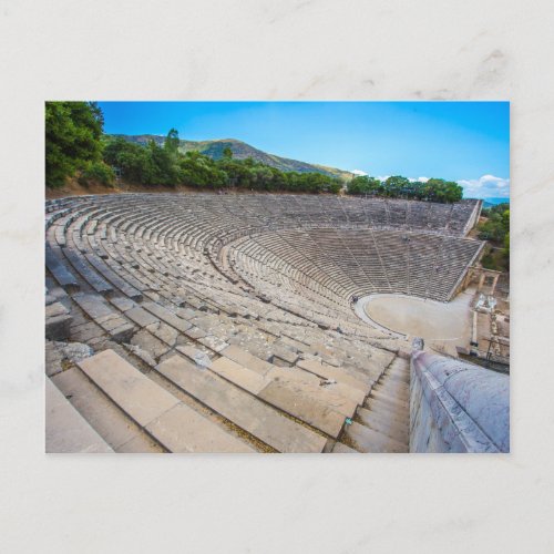 ancient theater in Epidaurus Argolis Greece Postcard