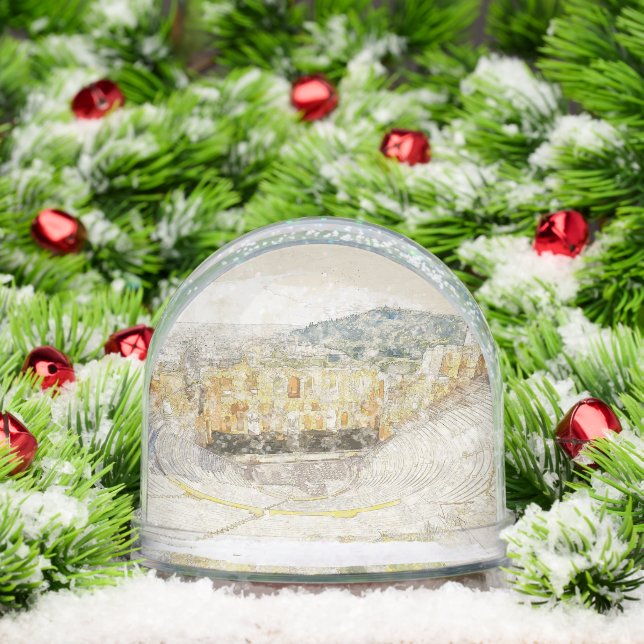 Ancient Theater of Athens Binder – Greek History  Snow Globe (Christmas)