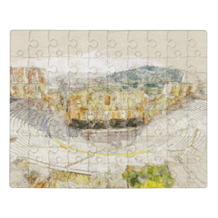 Ancient Theater of Athens Greece Jigsaw Puzzle