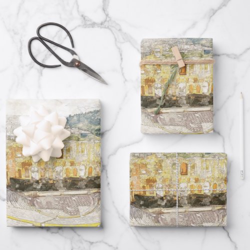 Ancient theater of Athens Greece Wrapping Paper Sheets