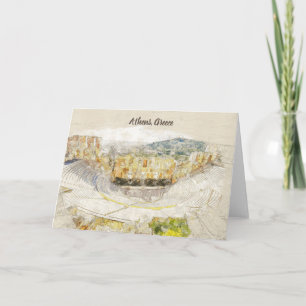 Ancient Theater of Herodion Athens Greece Greeting Card