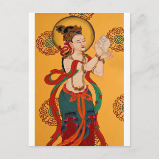 ANCIENT TIBETAN MURAL POSTCARD