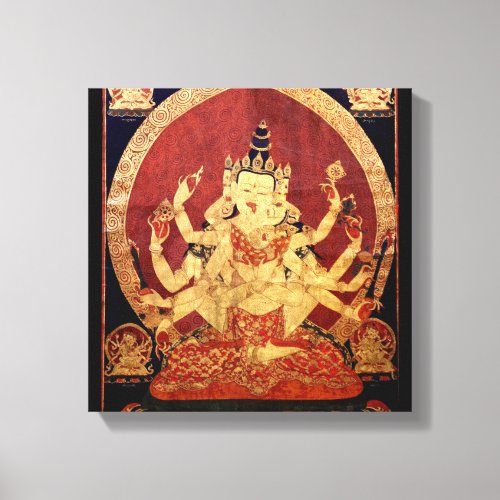 Ancient Tibetan Tapestry  Canvas Print