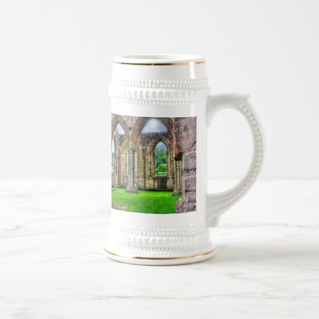 Ancient Tintern Abbey 7 Cistercian Monastery Wales Beer Stein (Right)