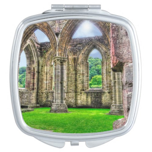 Ancient Tintern Abbey 7 Cistercian Monastery Wales Compact Mirror
