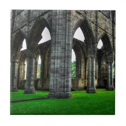 Ancient Tintern Abbey Cistercian Monastery Wales Ceramic Tile