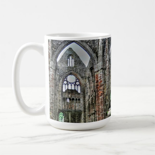 Ancient Tintern Abbey, Cistercian Monastery, Wales Coffee Mug (Left)