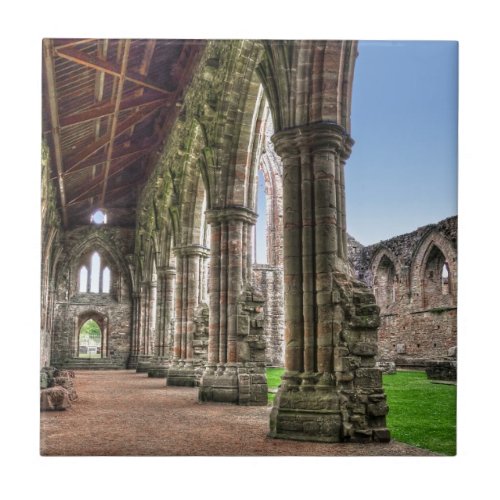 Ancient Tintern Abbey Cistercian Monastery Wales Tile