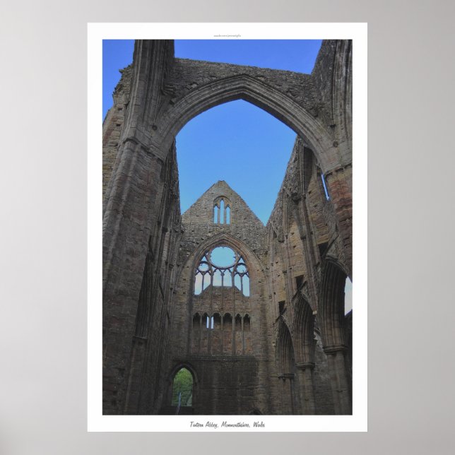 Ancient Tintern Abbey I Cistercian Monastery Wales Poster (Front)