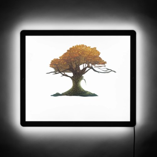 ancient tree LED sign