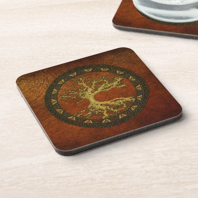 Ancient Tree of Life Beverage Coaster (Left Side)