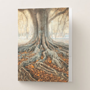 Ancient Tree Roots Pocket Folder
