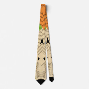 ancient triangle neck tie