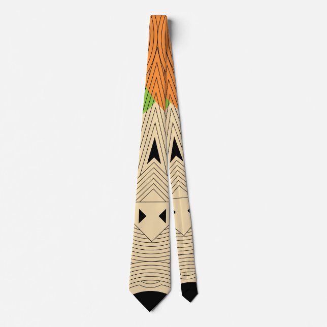 ancient triangle neck tie (Front)