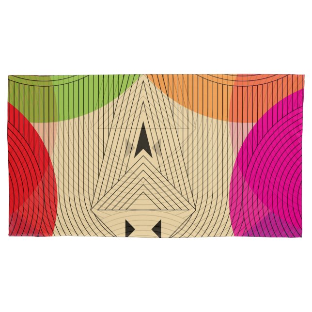 ancient triangle pillow case (Front)