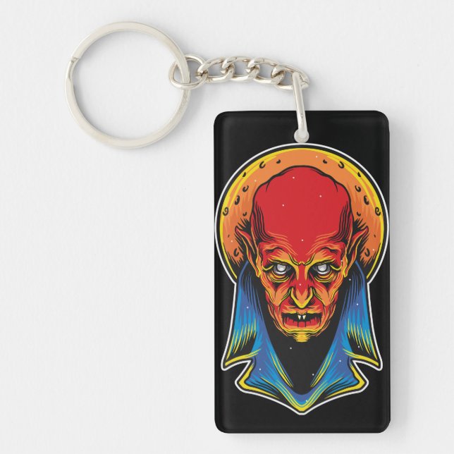 Ancient Vampire Illustration Keychain (Front)