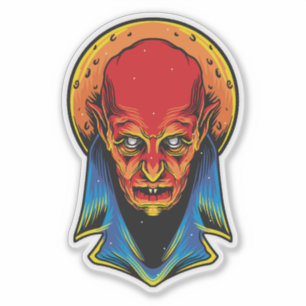 Ancient Vampire Illustration Sticker