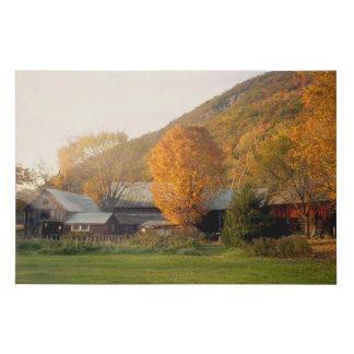 Ancient Vermont Farm Faux Canvas Print