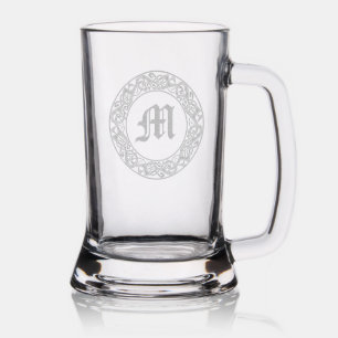 Ancient Viking Art Border Monogram Stein