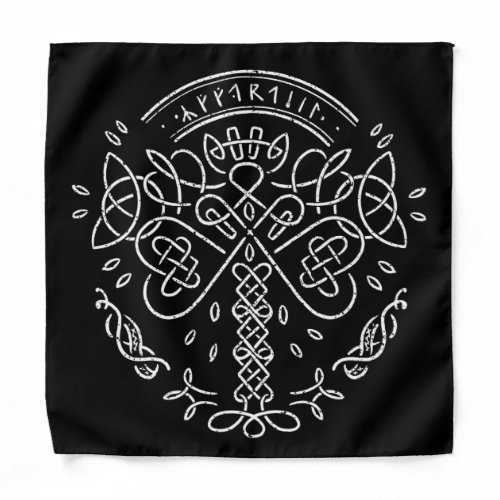 Ancient Viking Celtic Knotwork  _ Tree of Life Bandana