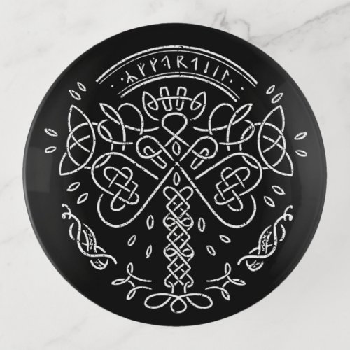 Ancient Viking Celtic Knotwork  _ Tree of Life Trinket Tray