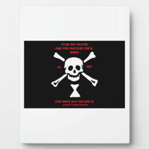 Ancient Viking Prayer...Fear Not Death Plaque