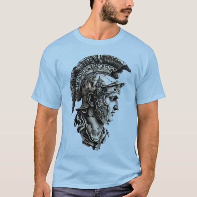 🏛️🎨 Ancient Warrior Art 🛡️ T-Shirt (Front)