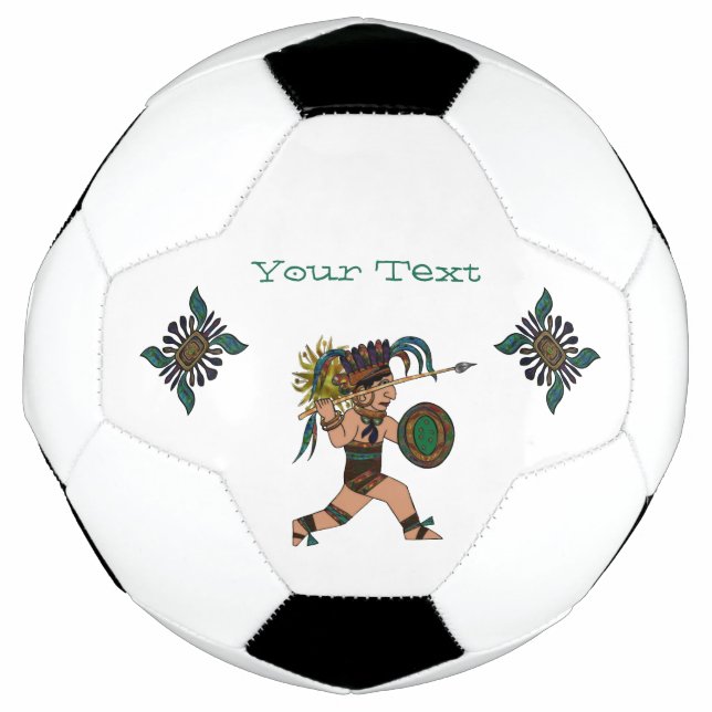 Ancient Warrior Native American Soccer Ball (Front)