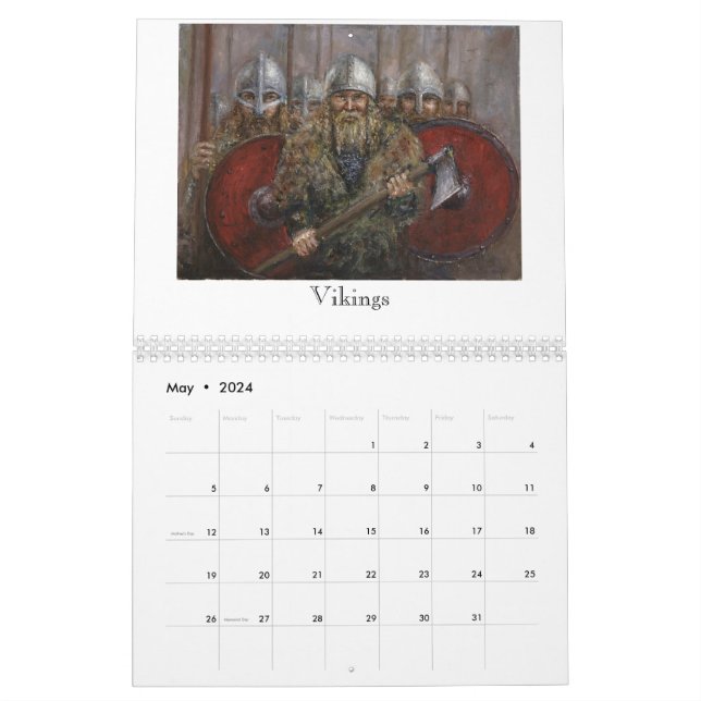 Ancient Warriors Calendar | Zazzle
